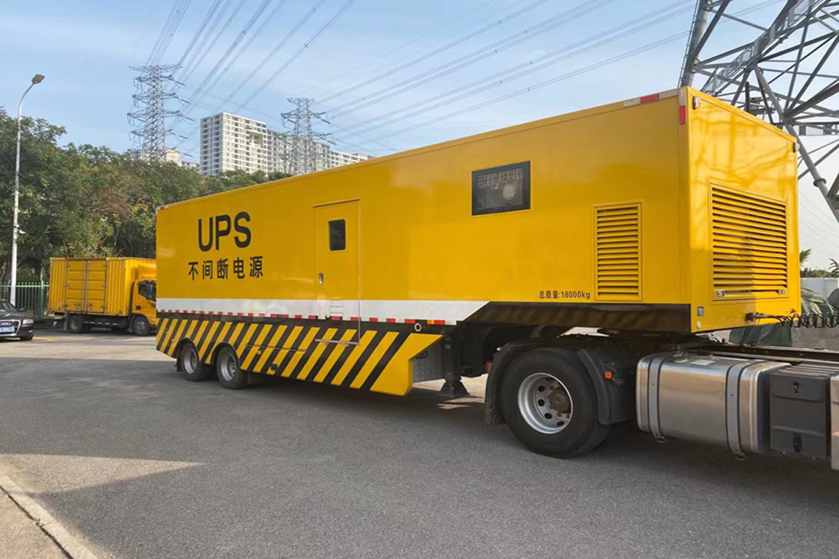 乌兰浩特发电机租赁施工现场